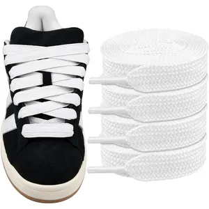 2 Pairs Fat Shoelaces for Adidas Campus 00s,16MM Thick Flat Wide Jumbo Shoe Laces Replacement Laces for Sneaker