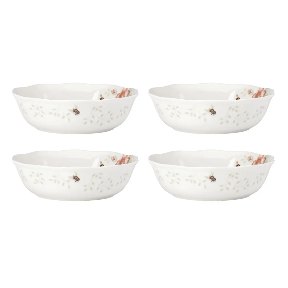 Lenox 896510 Butterfly Meadow Dinnerware Soup Bowl, Set of 4