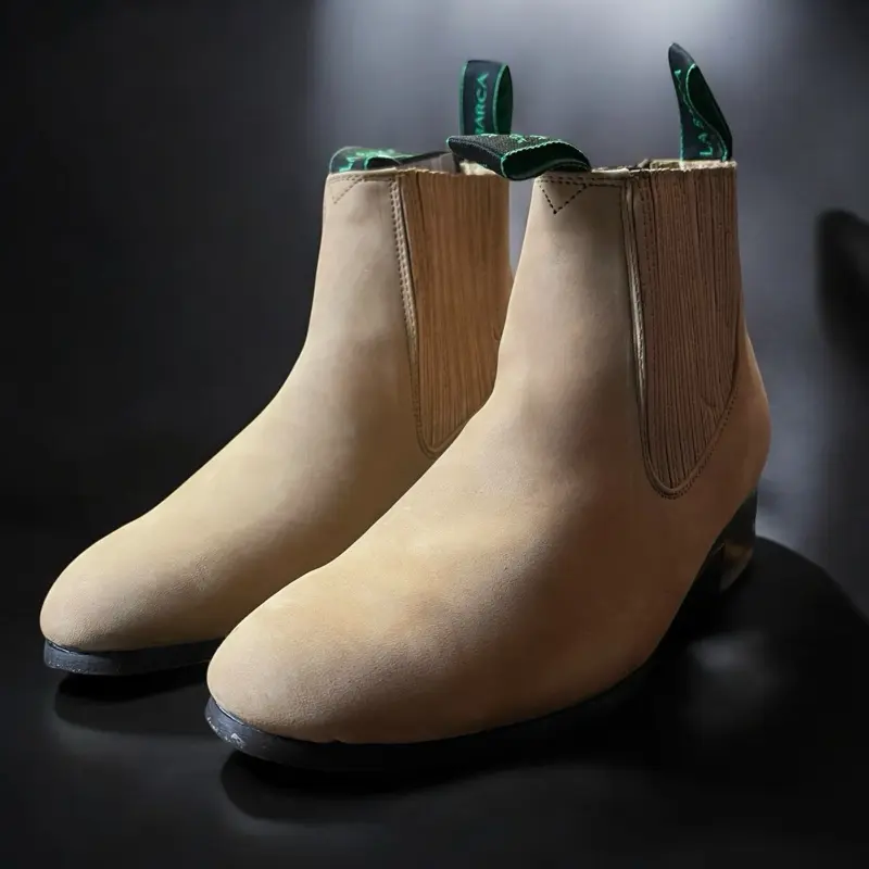 Men’s Suede Ankle Boots. Western Cowboy Boots for Men. Brown Suede Leather Boots. Men’s Suede Cowboy Boots. Bota Botin Vaquero De Gamuza.