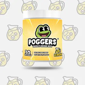 POGGERS Energy Drink Mix - 200 mg Caffeine, Vitamin A-E, Natural Ingredients, 30 Servings, Perfect for Sport & Energy Boost