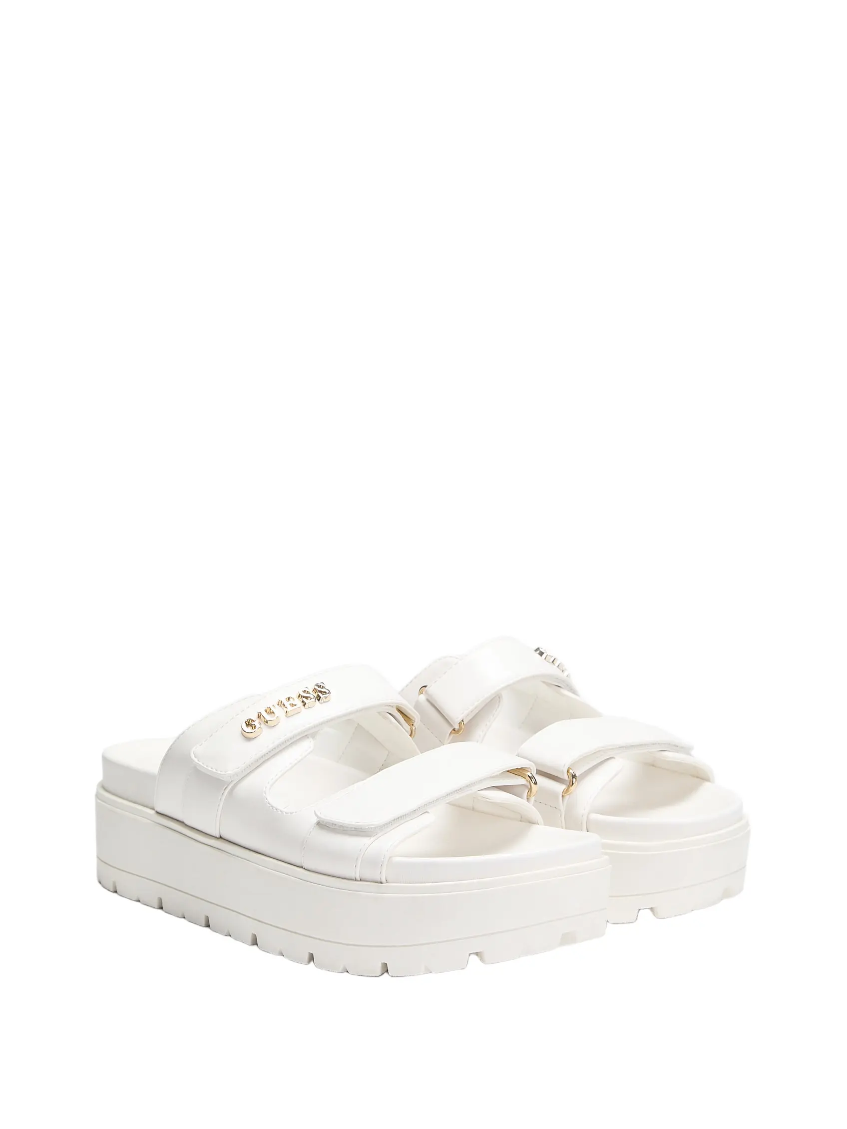 GUESS Female Fasten faux leather sandals