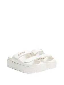 GUESS Female Fasten faux leather sandals