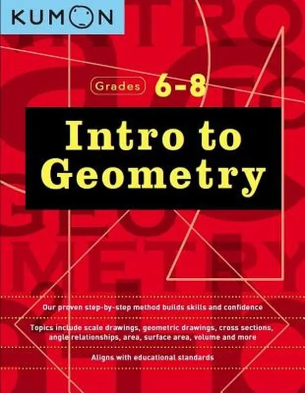 Kumon Grades 6-8 Intro to Geometry English Book, Kumon, Paperback