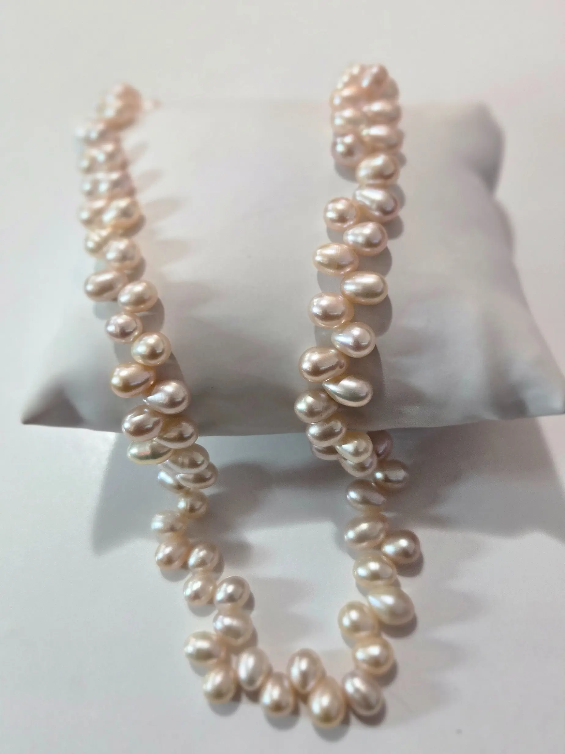 Pink Freshwater Pearl Necklace | 18K Vermeil Rose Gold Over Sterling Silver | Elegant Luxury Pearl Jewelry