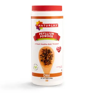 Chai Flavored Psyllium Husk Powder - Sugar-Free Natural Fiber for Gut Health - Naturlax