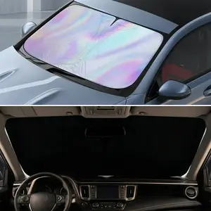 Car Windshield Sun Shade Umbrella: 99% UV & Heat Block Foldable Shield, Keeps Interior Cool, Fits Most SUV Sedan Truck