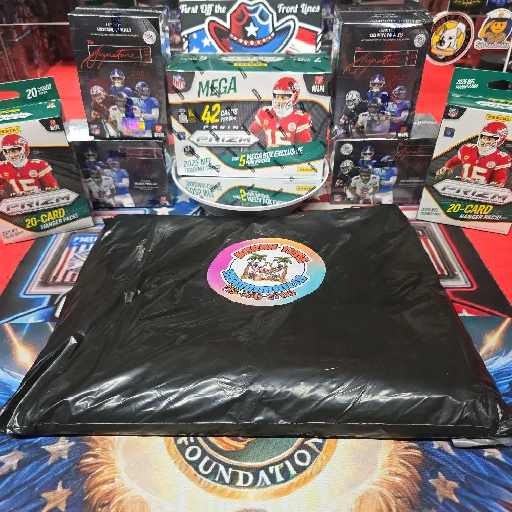 Break 492. PIck Your Team Football. (1) Breaktime Memorabilia Autographed Jersey. (6) Topps Signature Blasters. Prizm Mega. (2) Prizm Hangers.