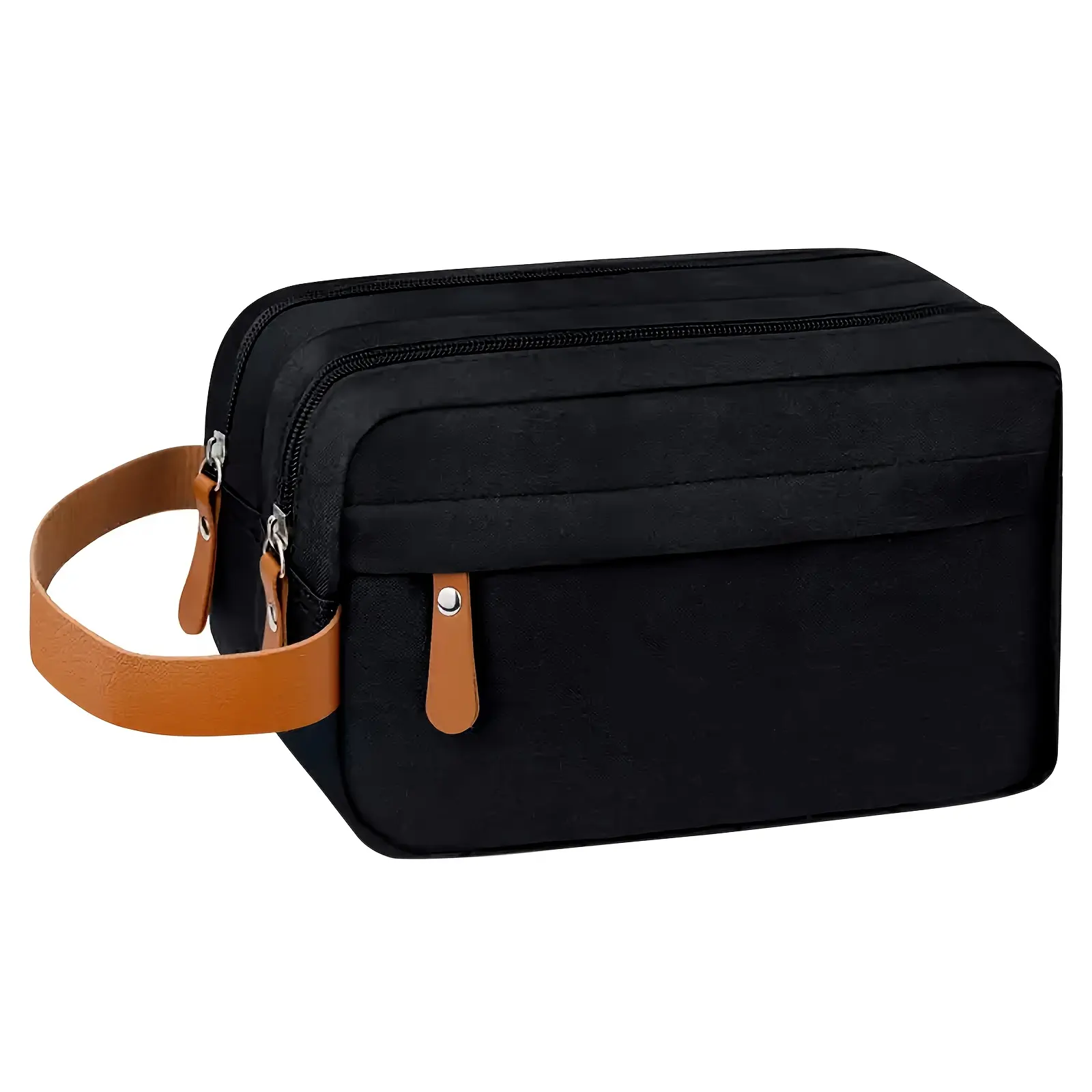 High-Capacity Hanging Grooming Organizer - Multi-Compartment Large Pouch with Pockets, Travel-Ready Easy-Clean Solution for Men’s Shaving, Skincare & Toiletry Essentials