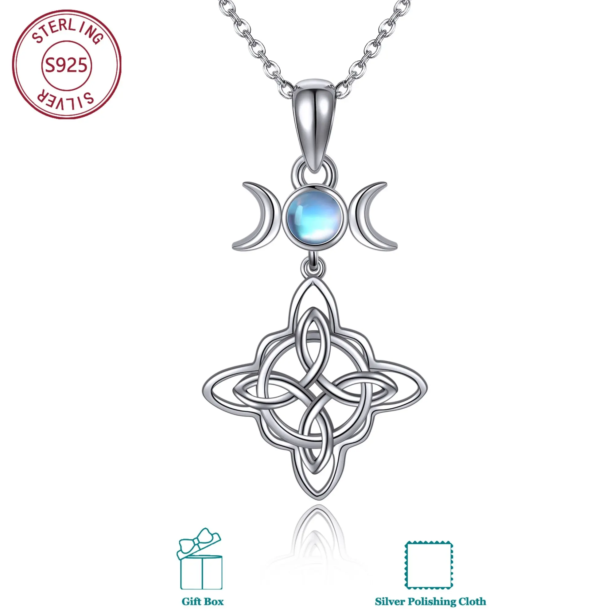 925 Sterling Sliver Celtic Knot Necklace