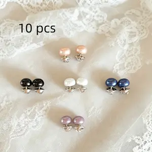 10pcs Decorative Button Pins, Plastic Adjustable Snap Buttons, Glossy Spherical Colors, Ideal for Clothing, Durable and Easy to Use