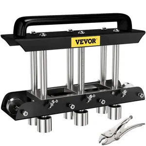 VEVOR Three-Station Edge Roller, Large Radius, 0-90 Bending Angle Sheet Metal Brake, Quickly Adjusts for Making 0.63-5.7 Bends in 30-19 Gauge Steel, for Clean Crisp Bends in Metal Roofing Materia