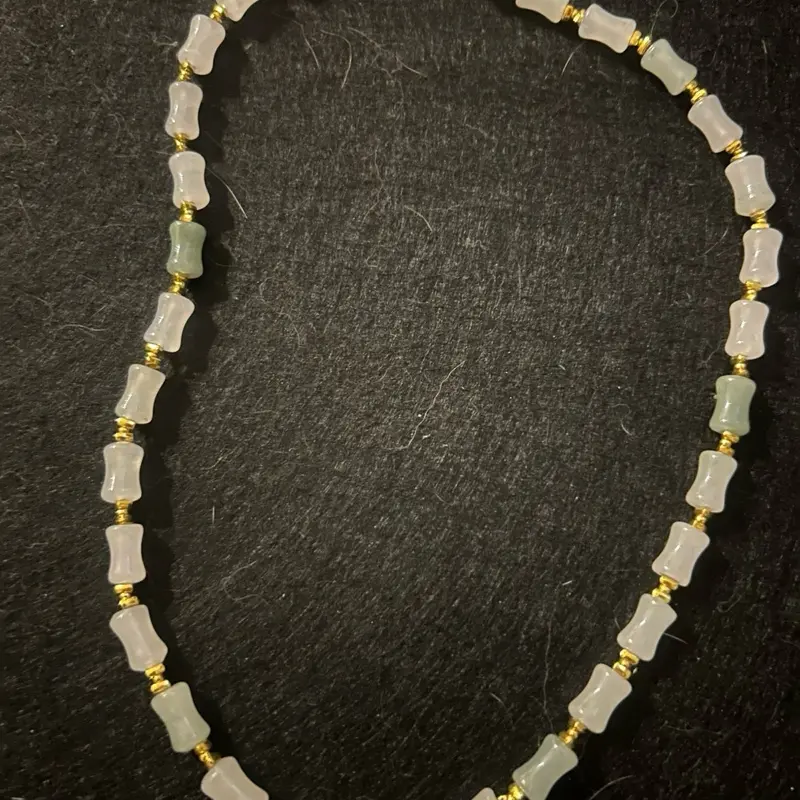 Clear Quartz and Fluorite Gemstone Necklace for Daily Wear