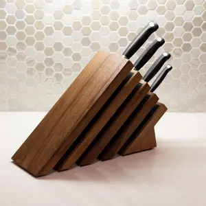 Messermeister Acacia Next Level Magnetic Knife Block w/ UV Light