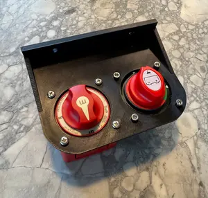 Dual Boat Battery Disconnect Switch Side Mount Bracket - Plastic