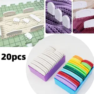 20pcs Deluxe Knitting Blocking Needle Set, knit blocking comb- Premium Sweater Shaping Combs for DIY Crochet, Lace & Craft Projects with Assorted Colors and Easy-to-Use Design, Crochet Supplies Kit