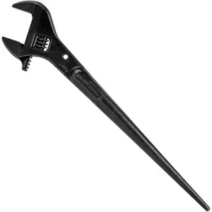 3239 Adjustable Spud Wrench, Made in USA, 16-Inch Length, 1-5/8 Wrench Opening, Fits Heavy Nuts and Bolts up to 1-Inch, Tethering