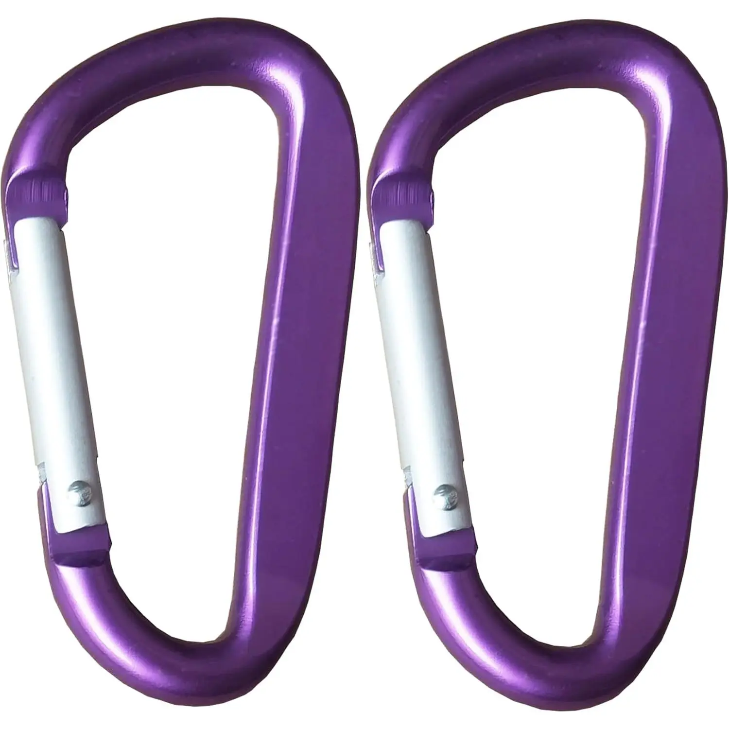 3" Aluminum Alloy D-Ring Carabiner Clip, Spring Snap Hook Keychain Accessory, Lightweight Multifunctional Outdoor Tool for Hiking Travel