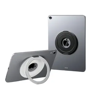 360°  Foldable Magnetic iPad Ring Stand, Universal Tablet Ring Stand, Adjustable 180° Rotatable Holder, Compatible with iPad Air/Pro/Mini, Hands-Free for Work & Streaming Online Classes & Content Creation Computer Smartphone Folding