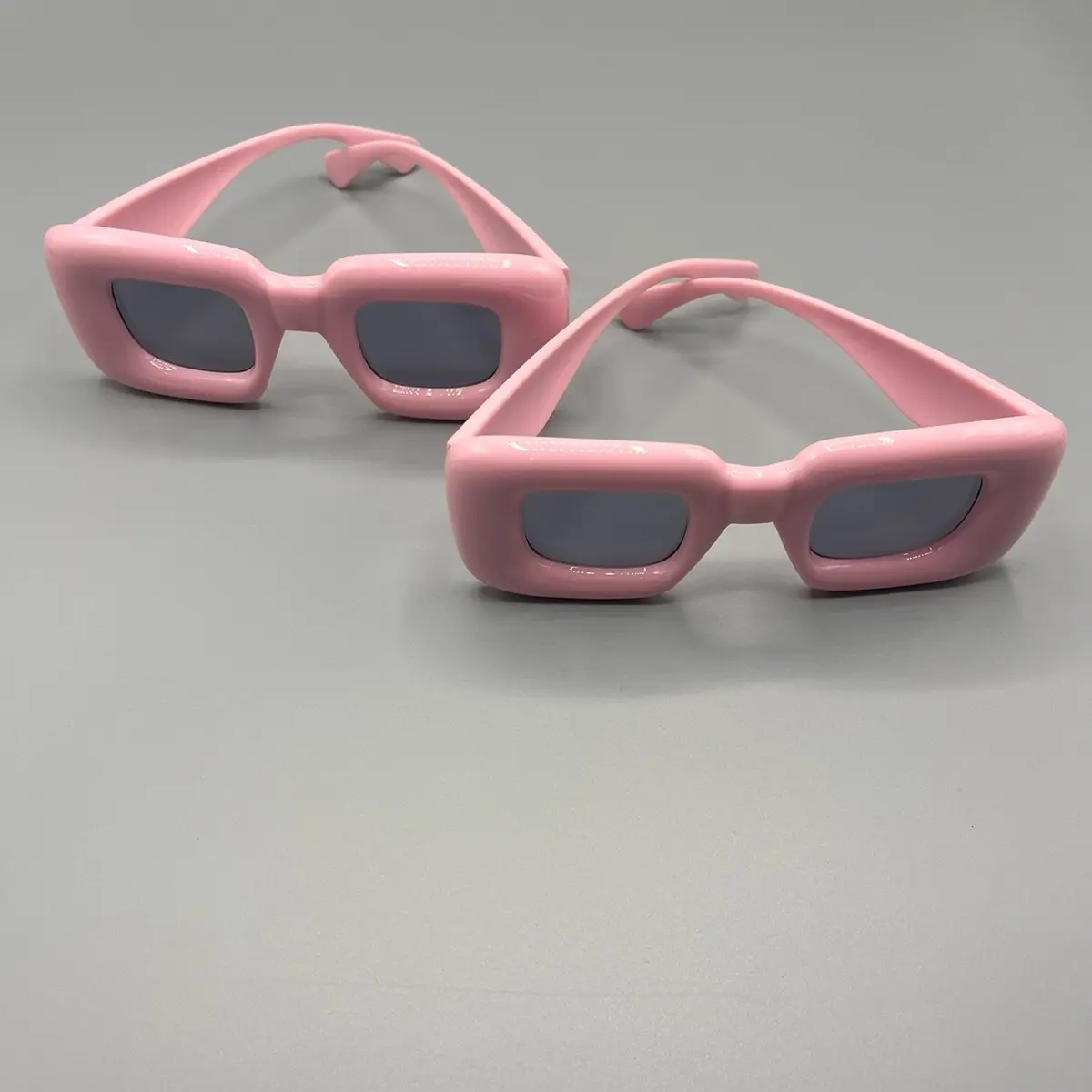 Plush Pink Puffy Sunglasses