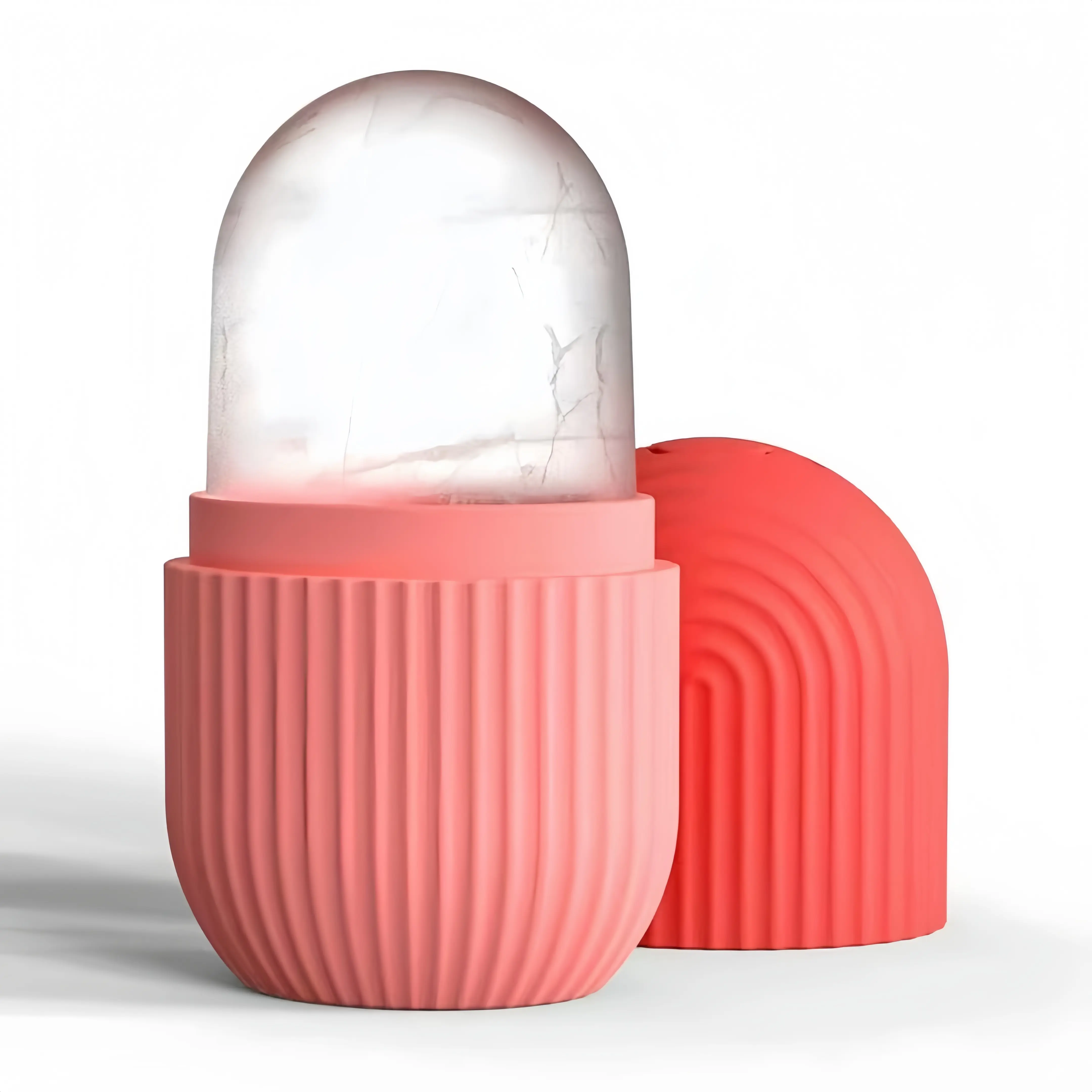 #backtoschool Ice Roller for Face & Eye Puffiness, Facial Massager Contour & Enhance Skin Care & Glow, Reusable & Leakproof Ice Facial Roller Mold Cube