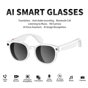 2026 New AI Smart Glasses 2MP Camera, 1080P Video Recording, 3 Lens(Sunglasses +Anti Blue Lens+Gradient ),270Mah Battery ,Sunglasses AI Translation, BT Calling, Portable Sports Eyewear, Multifunctional AI Glasses