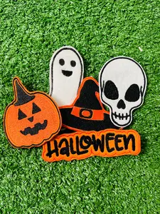 Halloween Embroidered Iron-on Patch Set