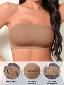 Women's Sexy Plain Bralette Underwear, Soft Breathable Unlined Design, All-Season Fitted Style, Ideal for Daily Wear & Comfort