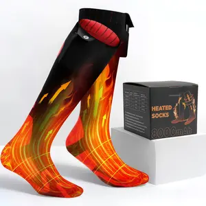 Heated Socks for Men & Women – 8000mAh Rechargeable Electric Warming Socks, 4 Heat Levels, Up to 12H Warmth for Hunting, Skiing, Hiking & Winter Sports