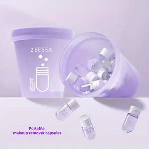 ZEESEA Portable Makeup Remover Capsules with Grapeseed Oil for Daily Care 20 or 40 PCS Deep Cleansing Oil for Mascara and Face