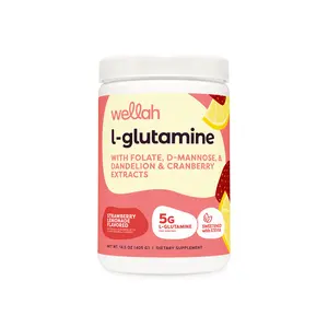 Wellah L-Glutamine | Essential Amino Acid Supplement | 5g L-Glutamine Per Serving |  50 Servings | tiktok shop deals | gym essentials women | supplements for women | nurse essentials | Glutamine for Woman | Gut Health