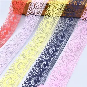 10 Yards High Quality White Lace Ribbon Tape 40MM Lace Trim DIY Embroidered For Sewing Decoration African Lace Fabric Ribbon