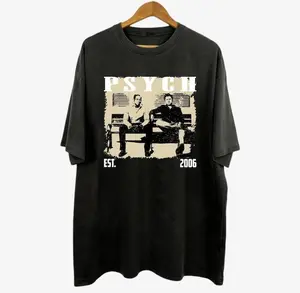 Psych T-Shirt, Vintage TV Series Tee, Retro Psych Show Shirt, Classic Comedy Mystery Graphic T-Shirt, Cool 2000s TV Tee for Him, Nostalgic Psych Shirt, Christmas Gift Idea