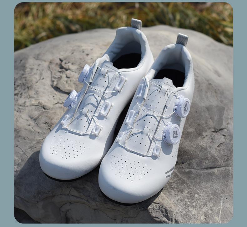 Road bike non-locking shoes for men and women, lightweight cycling shoes, mountain bike rubber-soled shoes, dual-twist adjustment equipment