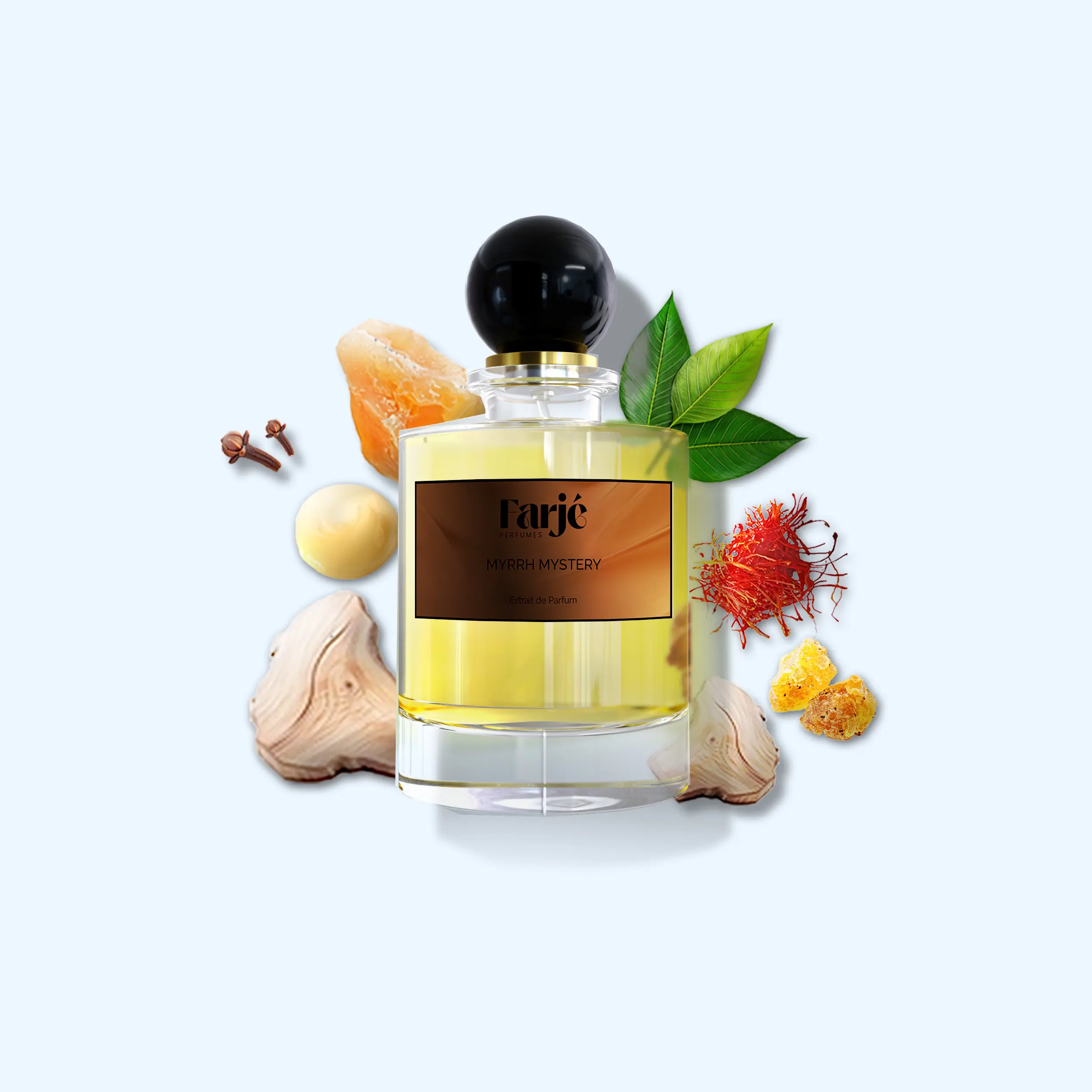 Myrrh Mystery by Farjé Perfumes - Inspired by Myrrhe Mystère - Unisex Extrait de Parfum 30ml - Myrrh, Incense, Warm Spicy, Smoky, Balsamic - Artfully crafted with the finest niche-quality ingredients