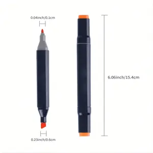 Double-ended Alcohol Marker Pen Set, 1/12/24/30/36/40/48/60/80/100/120/168pcs Art Marker Pen with Storage Bag, Art Materials, Stationery Supplies for Students School Home Office, Perfect Christmas Gift & New Year Gift