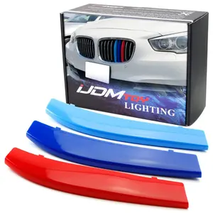 iJDMTOY Exact Fit M-Color Grille Insert Trims For 2009-2016 F07 5 Series Gran Turismo 5GT Hatchback Front Center Kidney Grilles (9 Beams)