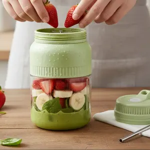 44 oz Portable Juicer Bottle - Wireless Smoothie Blender for Gym, Travel, and Weight Loss Drinks