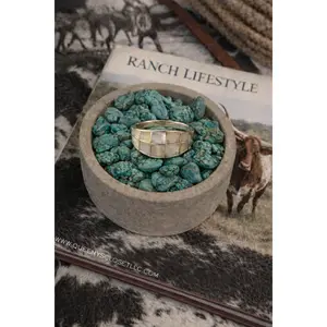 THE RANCHOUSE PEARL INLAY RING