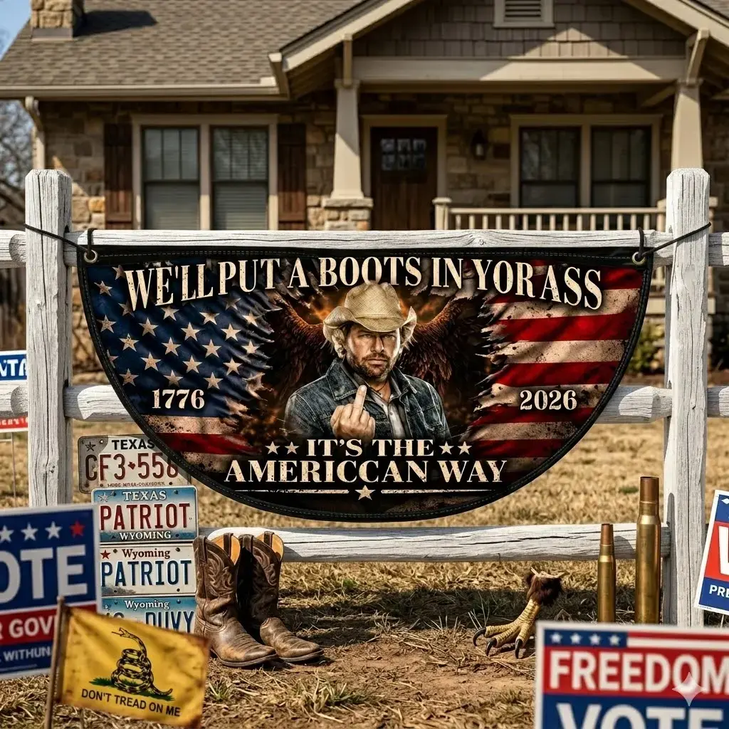 Semicircular flag 36"x72"