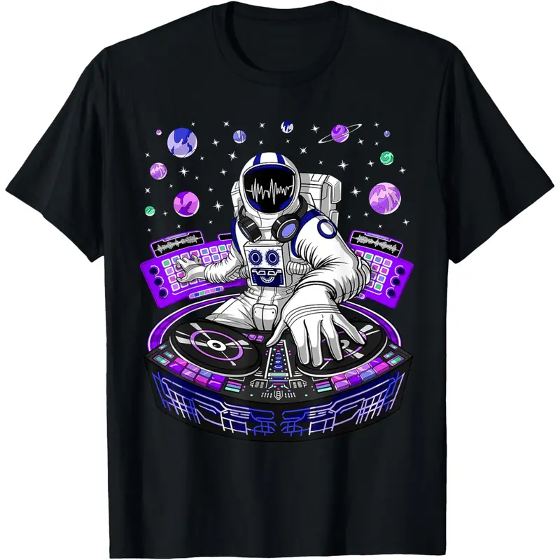 Galactic Astronaut Psychedelic Music DJ Psytrance Techno EDM T-Shirt