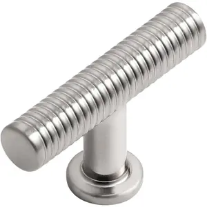 10 Pack Brushed Nickel Cabinet Knobs  Drawer Pulls Kitchen Cupboard Bathroom Dresser Cabinet Hardware Spiral Zinc Alloy