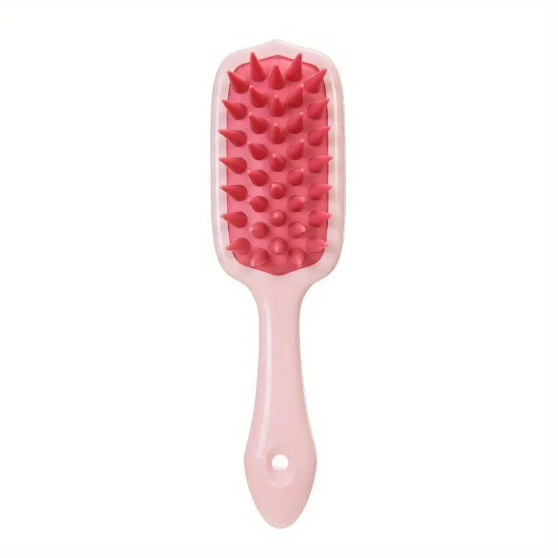 Long Handle Silicone Scalp Massager Shampoo Brush, Soft Bristles Shower Scrubber for Deep Cleansing & Exfoliating, Wet & Dry Use Hair Care Tool, Scalp Detox Comb