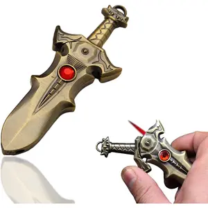 Novelty Refillable Butane Lighter, Cool Lighter, Windproof, Candle, Gift for Men (No Gas Sold) Bronze