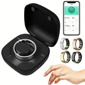 Smart Ring, 1 Count Fitness Tracker with Charging Case, Steps/Calories Tracking Health Tracker for iOS Android, Ideal Gift for Friends & Family, Wearable, Smart Wearable Devices