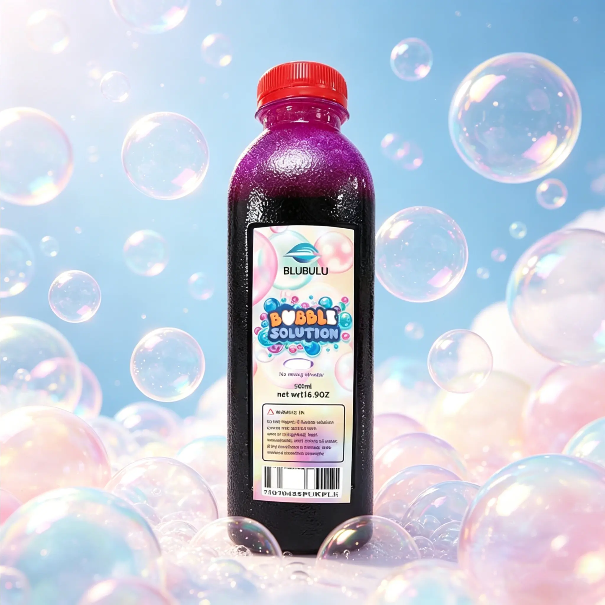 Bubble Concentrated Solution, Bubble Refill Solution for Kids Bubble Machine, Giant Bubble Wand, Bubble Blower Toys, Halloween Party Favors (Purple)