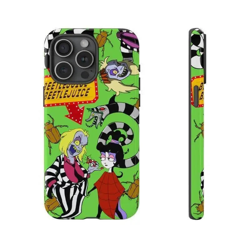 Beetlejuice Inspired Phone Case, Gothic Tough Protective Cover, Compatible with iPhone 11-17 Pro Max/Plus and Samsung Galaxy S23-25 - TikTok Shop Beetlejuice Inspired Phone Case, Gothic Tough Protective Cover, Compatible with iPhone 11-17 Pro Max/Plus and Samsung Galaxy S23-25 - TikTok Shop