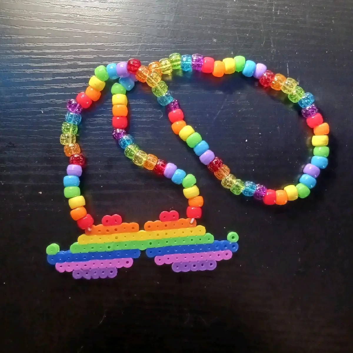 rainbow mustache necklace rainbow mustache necklace