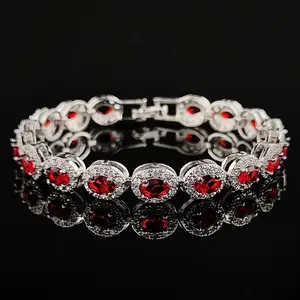 Multicolor Cubic Zirconia Halo Bracelet, Colored Gem Stones, Adjustable Design, and Unique Patterns