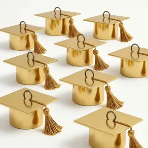 Graduation Cap Balloon Weight - Gold