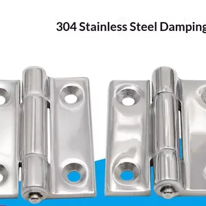Damping Hinge Stainless Steel Door Hinges, Industrial Equipment Cabinet Doors, Quiet Buffer Flat Open Thick Load-Bearing Hinges